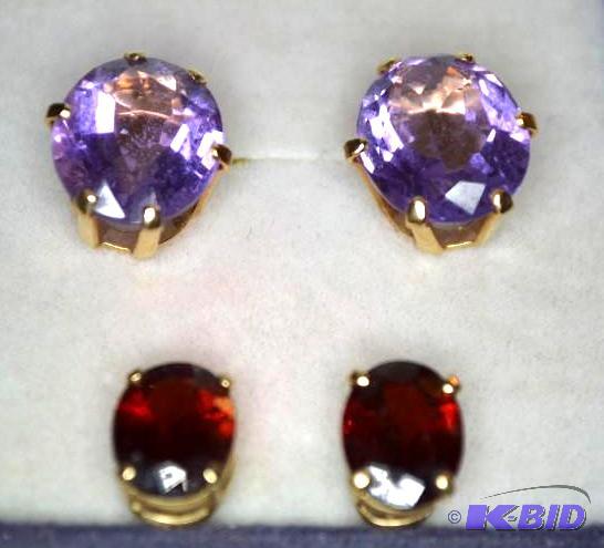 lot 51 image: Post Earrings