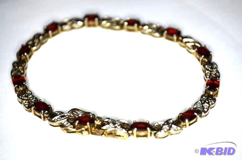 lot 6C image: Sterling Silver and Gems Bracelets