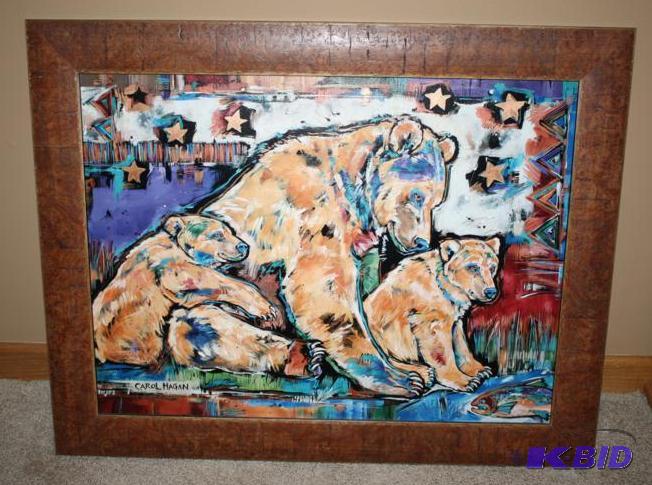 lot 76 image: Framed Art by Carol Hagan