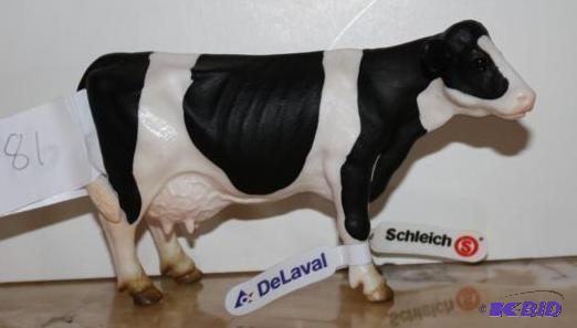 lot 81 image: Schleich Toy Holstein Cow for DeLaval