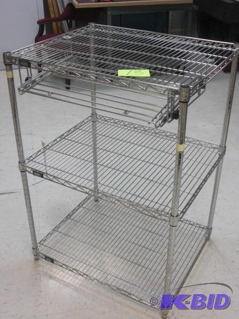 lot 13 image: Heavy Wire stand up work station w...