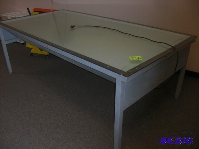 lot 26A image: Custom made light table.. 101 12 i...