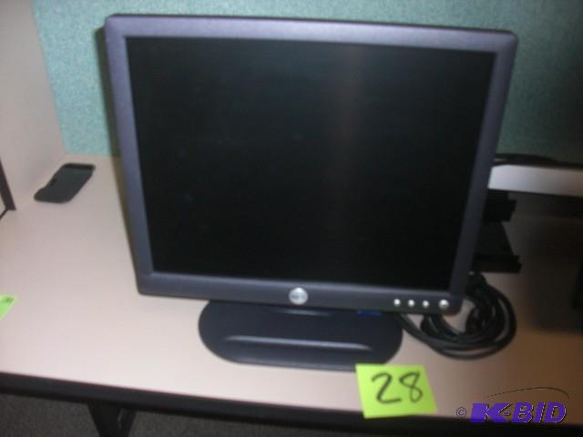 lot 28 image: Dell 17 in Flat Screen terminal. Wo...