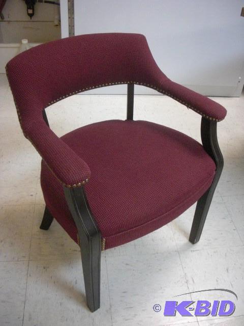 lot 40A image: Nice Upholstered and wood chair. Ni...