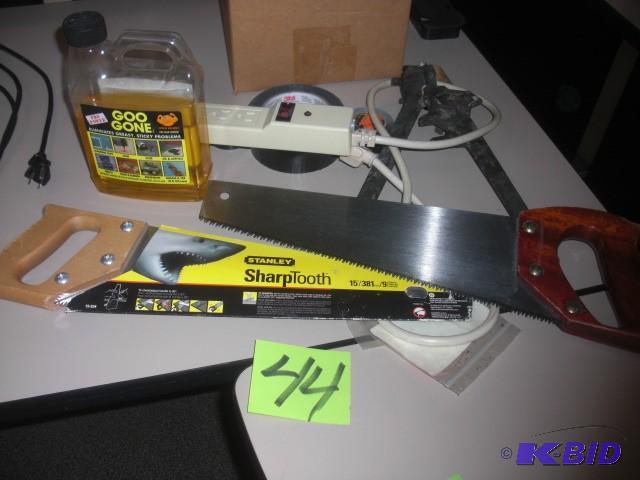 lot 44 image: 2, Sharp tooth Saws  Goo Gone  2,...
