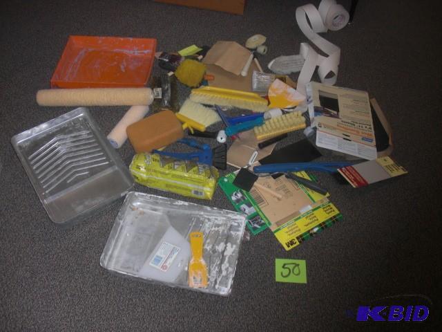 lot 50 image: Misc. Painting Supplies.. See close...