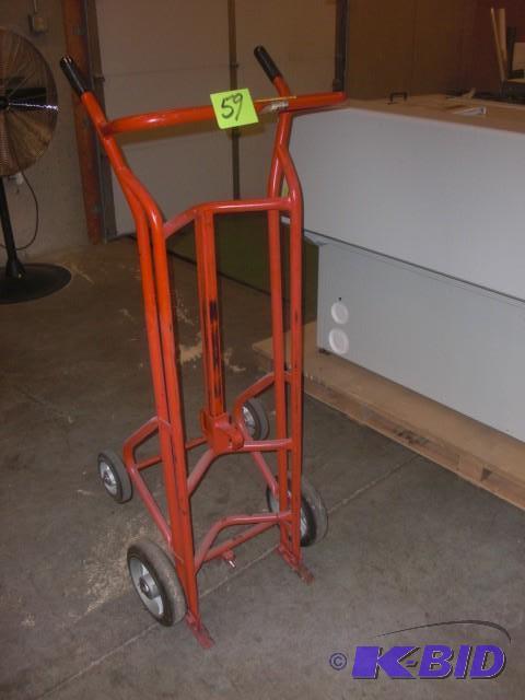lot 59 image: Drum Cart.. 1000 lb capacity...