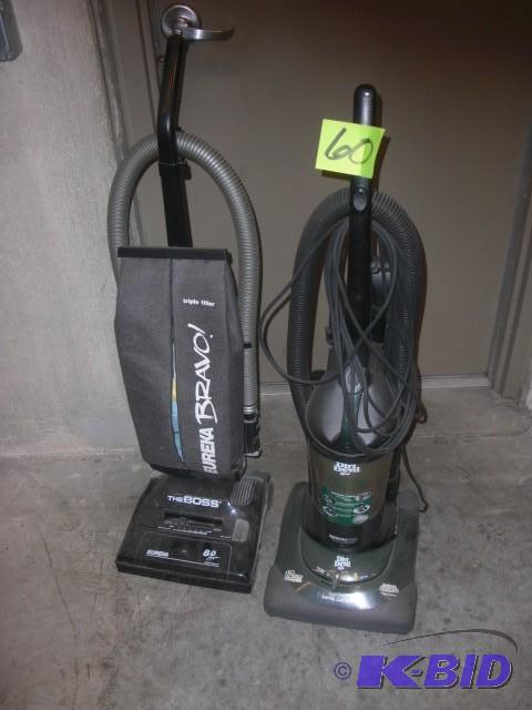 lot 60 image: 2 upright Vacuumes.. Eureka Bravo, ...