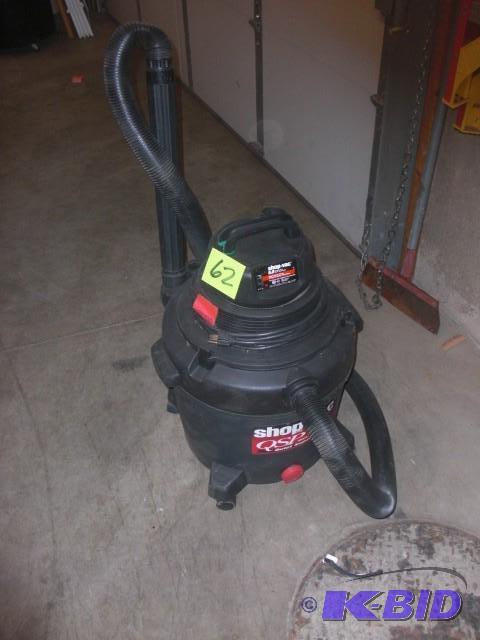 lot 62 image: SHOP VAC, 5.0 H.P. QSP, 16 Gal Vacu...