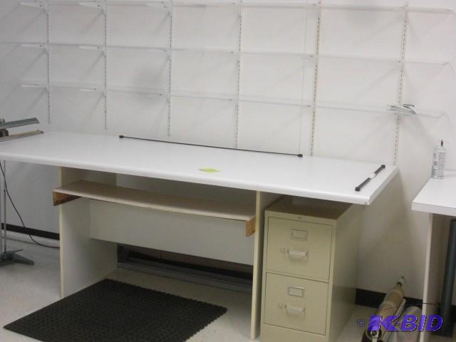 lot 7 image: Work Station. Bench 8ft x 3 ft x 36...