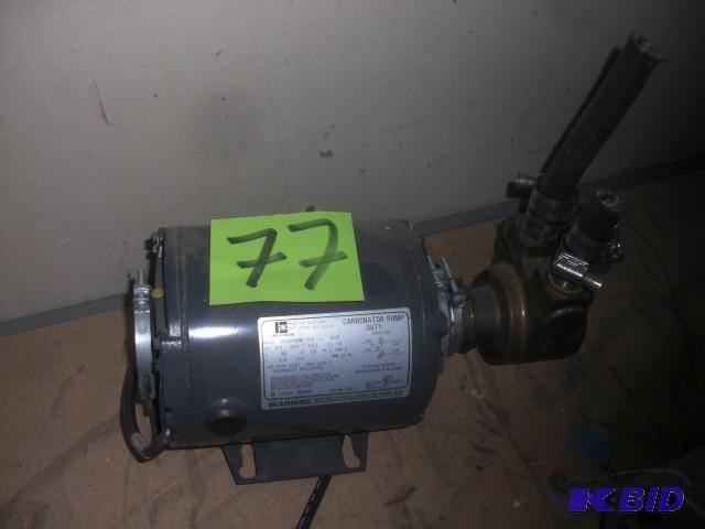 lot 77 image: Carbonator Pump, Single Phase...