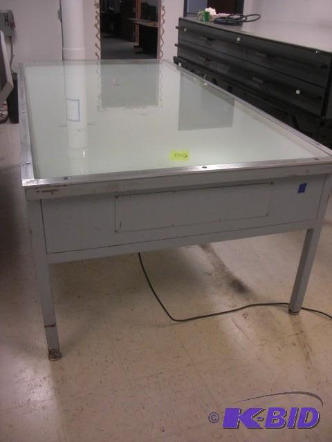 lot 8 image: Light table, 51 12 in x 101 12 in...