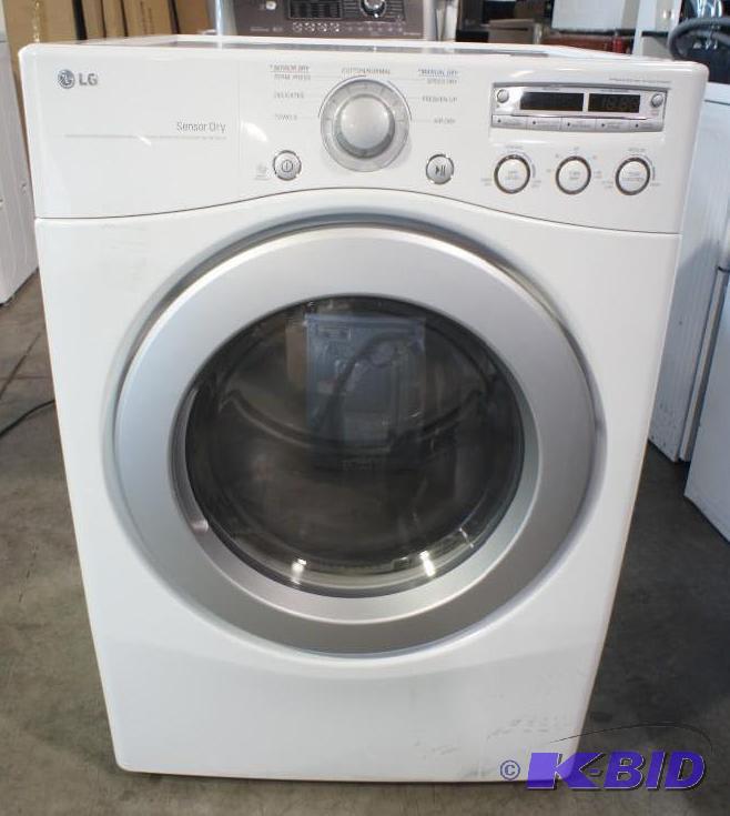 lot 9 image: New LG Dryer (DLG2251W) front-loadi...