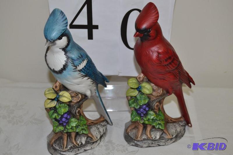 lot 40 image: Bird figurines