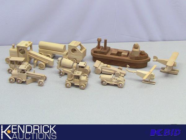 lot 105 image: Large Lot of Wood Block Toys