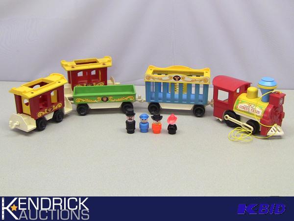 lot 122 image: Vintage Fisher Price Circus Train and Accessories