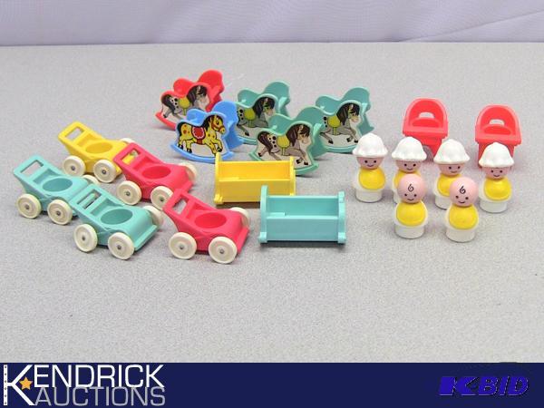 lot 125 image: Lot of Vintage Fisher Price Baby Accessories