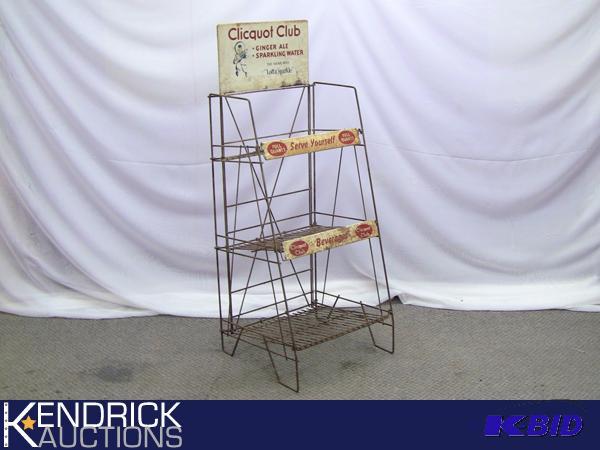 lot 13 image: Vintage Clicquot Club Point of Purchase Display Rack