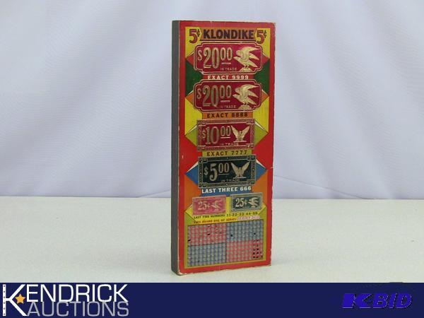 lot 19 image: Antique Gambling Punch Board
