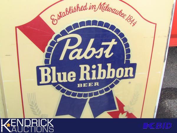 Vintage Pabst Blue Ribbon Advertising Sign for Sale in New