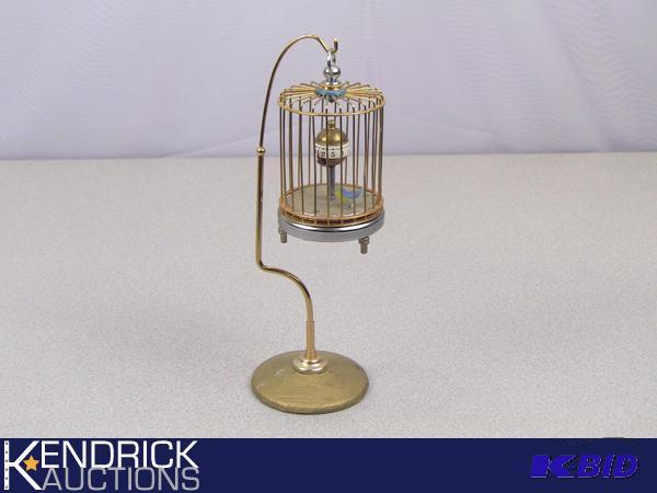 lot 47 image: Mechanical Singing Birdcage Clock