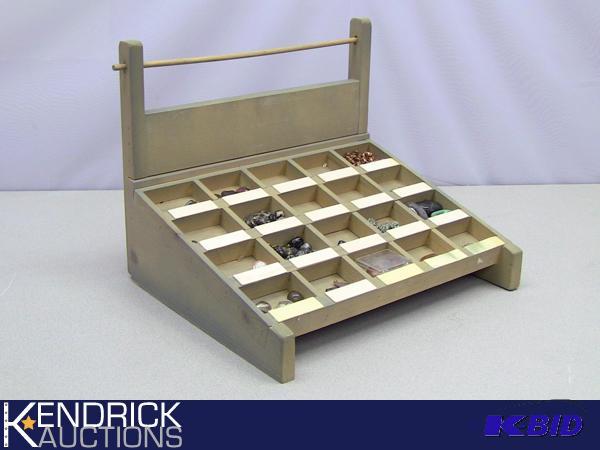lot 51 image: Mixed Lot of Semi Precious Gemstones With Display Case