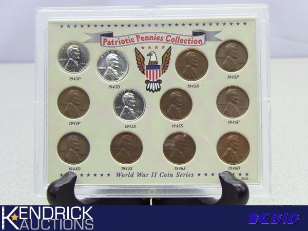 lot 68 image: Collectible One Cent Coin Lot From the 40s