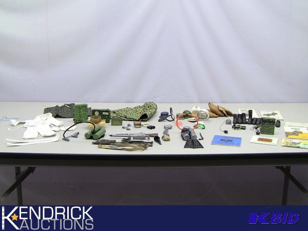 lot 98 image: Large Lot of Vintage G.I. Joe Accessories and Clothing