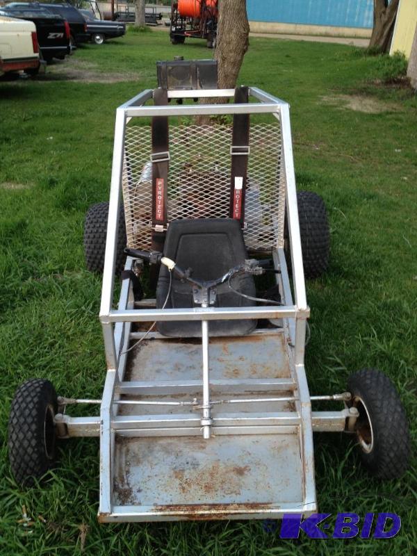 lot 1 image: Custom Built Go Kart With Polaris 340 Motor