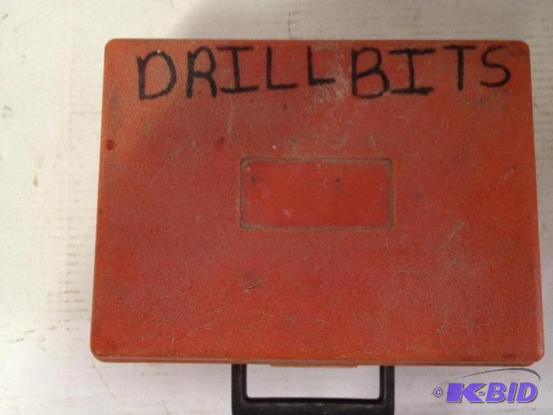 lot 36 image: Tool Box of Assorted Drill Bits