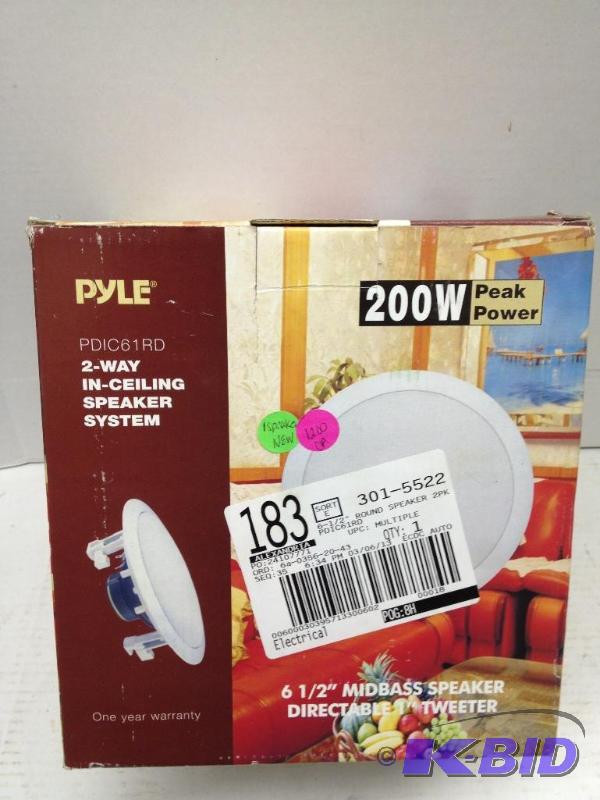 lot 52 image: 2 Way in Ceiling Speaker