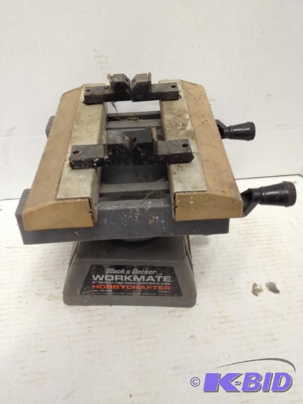 lot 79 image: Black and Decker Workmate 8 Bench Top Hobby Center