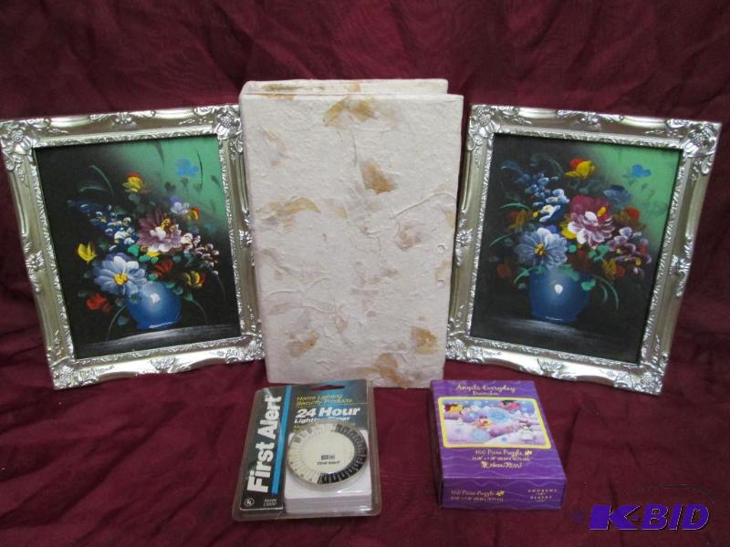 lot 132 image: Lot of nice paintings, photo book, ...