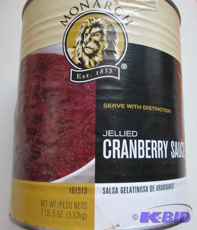 lot 135 image: One 7 lb. 5 oz. can of Monarch jell...