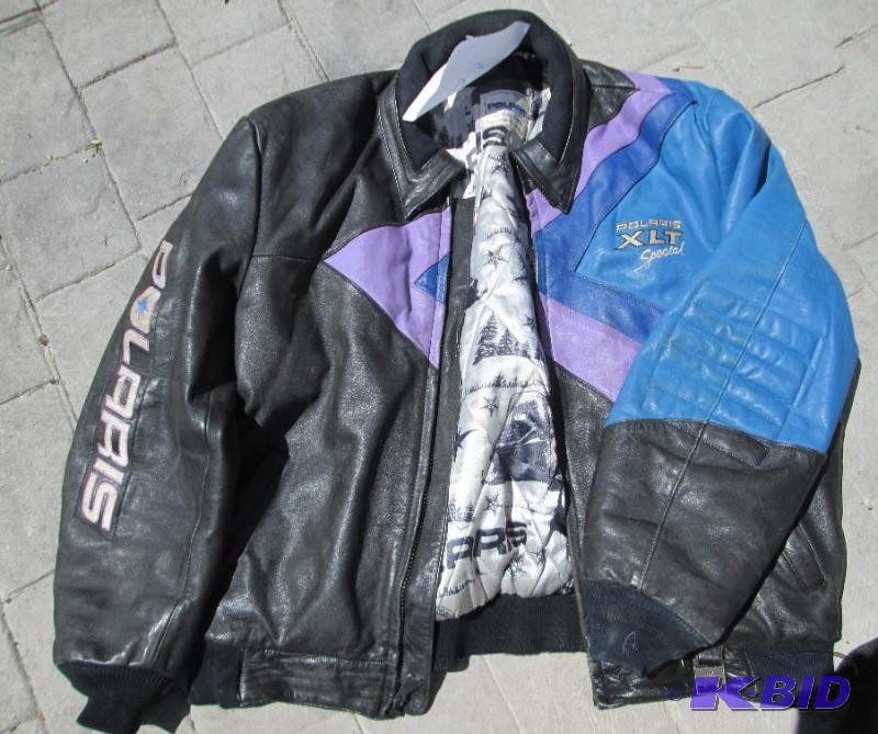 lot 53 image: Polaris winter wear leather jacket,...