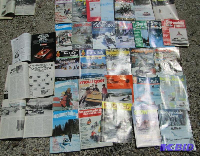 lot 55 image: Lot of 1970s snowmobile magazines...
