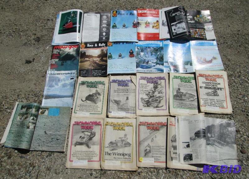lot 56 image: Lot of 1970s snowmobile magazines...