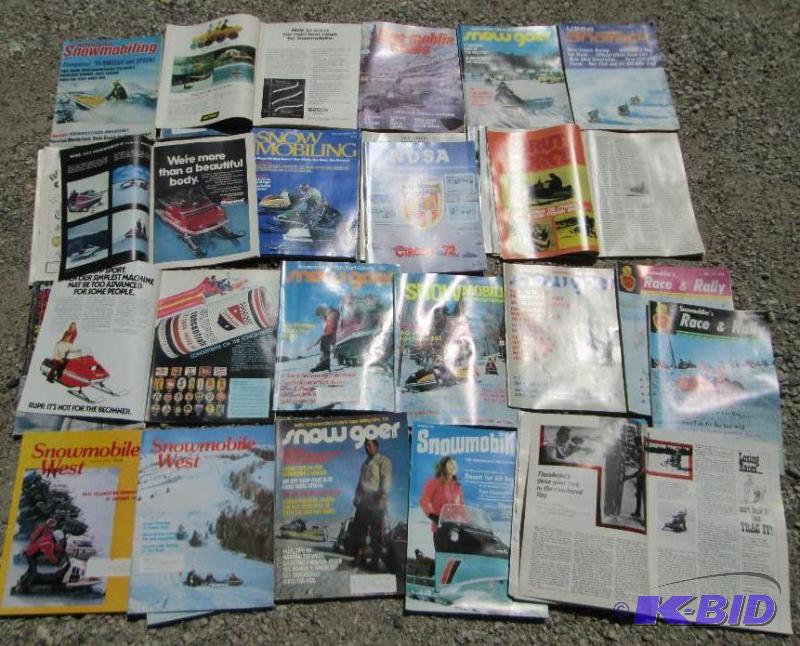 lot 57 image: Lot of 1970s snowmobile magazines...