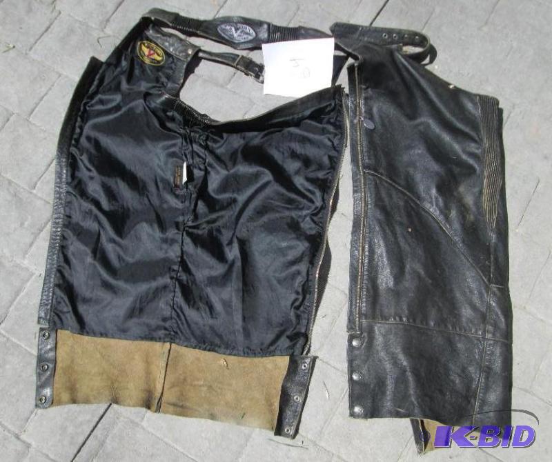 lot 64 image: Polaris Victory leather motorcycle ...