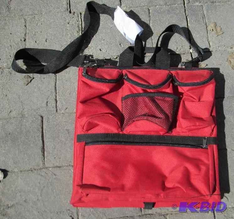 lot 75 image: Seat pad with handle shoulder strap...