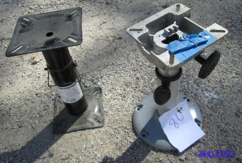 lot 80 image: Pair of boat seat base mounts...