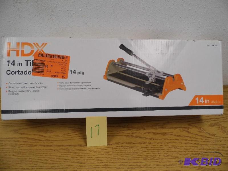 lot 17 image: HDX 14 Tile Cutter