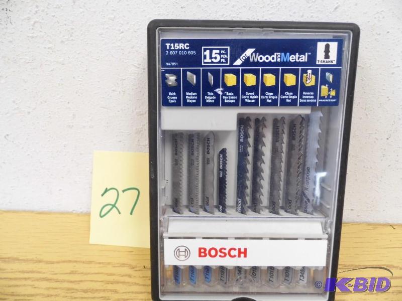 lot 27 image: Bosch 15 Piece Drill Bits