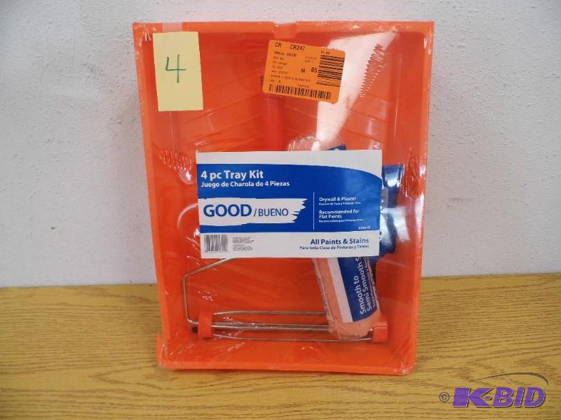 lot 4 image: 4 Piece Paint Tray Kit