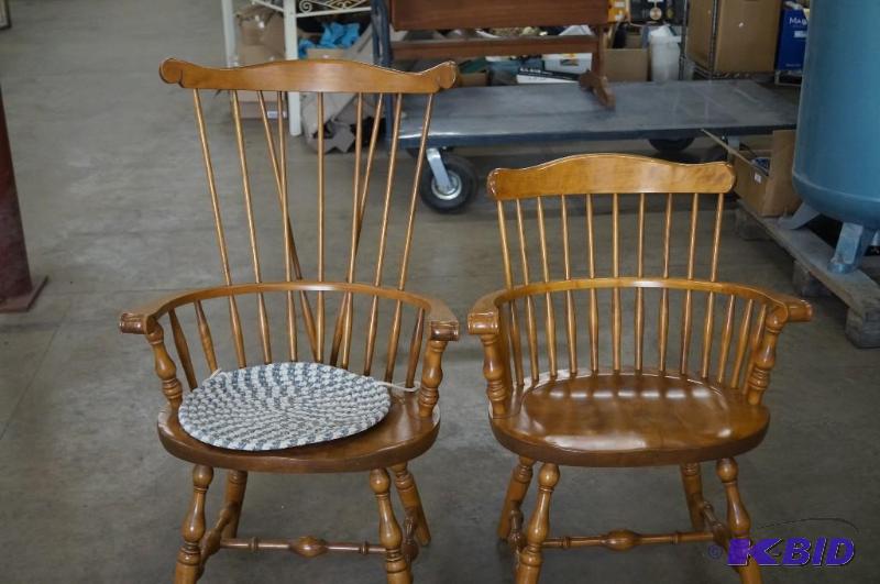 A set of 2 very solid wooden chairs...