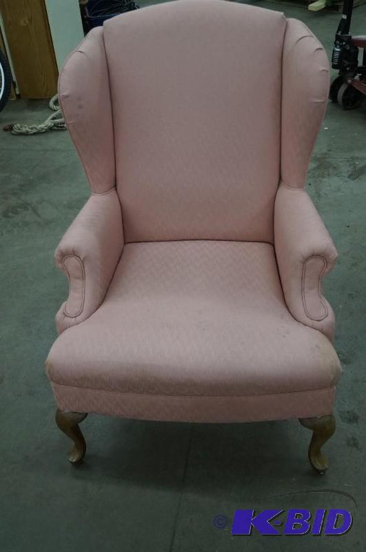 Pink armchair