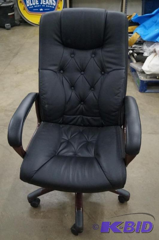 Office chair leather