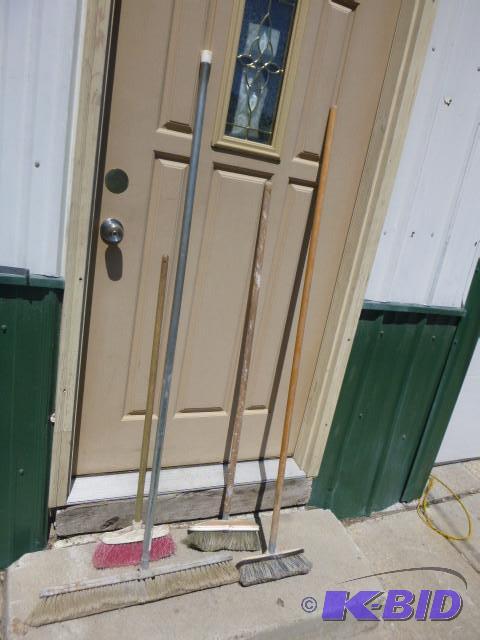 4 Garage Brooms...