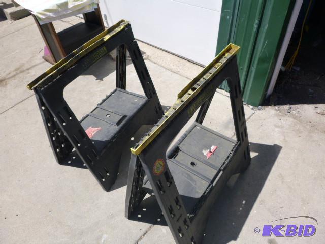 2 Folding Saw Horses Fair condition...