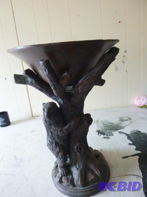 Plastic Bear Bird Bath or Planter...